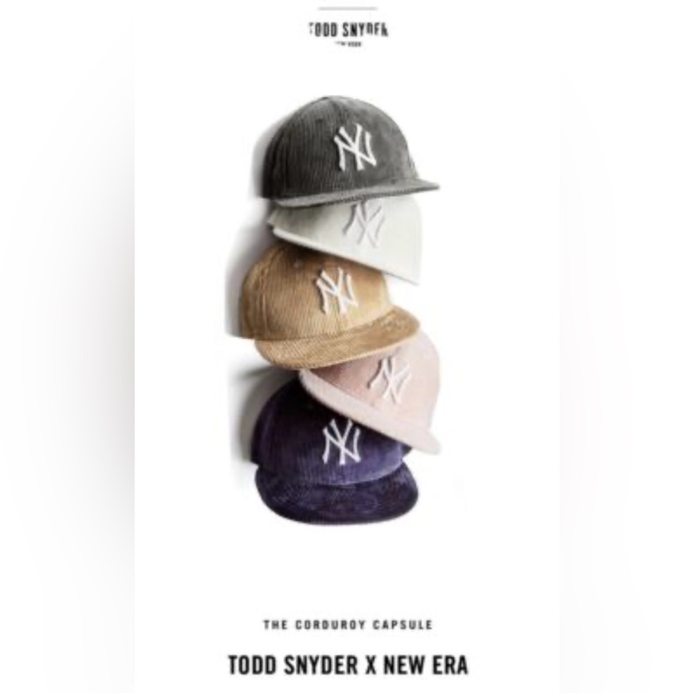 Todd Snyder X New Era New York Yankees Navy Corduroy low profile cap size 7 1/4